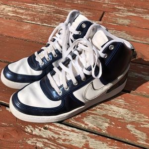 NIKE Vandal High White Navy Metallic Silver
